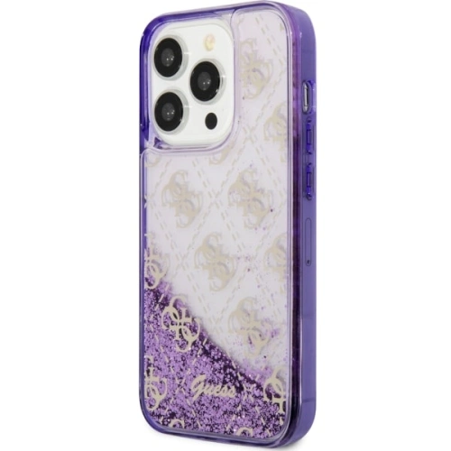 Kup Etui Guess GUHCP14LLC4PSGU Apple iPhone 14 Pro purpurowy/purple hardcase Liquid Glitter 4G Transculent - GUE2451 - {ean13} - Sklep Home Screen