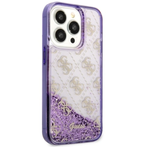 Kup Etui Guess GUHCP14LLC4PSGU Apple iPhone 14 Pro purpurowy/purple hardcase Liquid Glitter 4G Transculent - GUE2451 - {ean13} - Sklep Home Screen