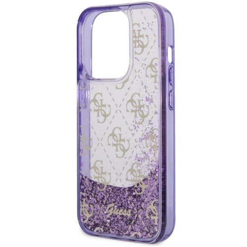 Kup Etui Guess GUHCP14LLC4PSGU Apple iPhone 14 Pro purpurowy/purple hardcase Liquid Glitter 4G Transculent - GUE2451 - {ean13} - Sklep Home Screen