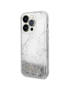 Buy Guess GUHCP14LLCSGSGH Apple iPhone 14 Pro white hardcase Liquid Glitter Marble - GUE2452 - {ean13} - Home Screen Store Europe