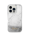 Buy Guess GUHCP14LLCSGSGH Apple iPhone 14 Pro white hardcase Liquid Glitter Marble - GUE2452 - {ean13} - Home Screen Store Europe