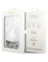 Buy Guess GUHCP14LLCSGSGH Apple iPhone 14 Pro white hardcase Liquid Glitter Marble - GUE2452 - {ean13} - Home Screen Store Europe