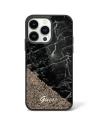 Guess GUHCP14LLCSGSGK Apple iPhone 14 Pro black hardcase Liquid Glitter Marble