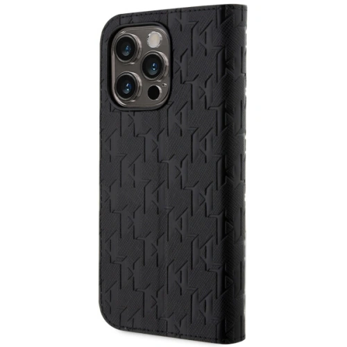 Kup Karl Lagerfeld Apple Tasche KLBKP14LSAKLHPK iPhone 14 Pro Buchhülle schwarz/schwarz Saffiano Monogram - KLD1528 - {ean13} - Sklep Home Screen