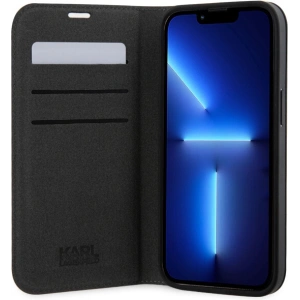 Etui Karl Lagerfeld KLBKP14LSAKLHPK Apple iPhone 14 Pro bookcase czarny/black Saffiano Monogram