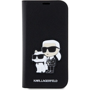 Kup Etui Karl Lagerfeld KLBKP14LSANKCPK Apple iPhone 14 Pro bookcase czarny/black Saffiano Karl & Choupette - KLD1530 - {ean13} - Sklep Home Screen