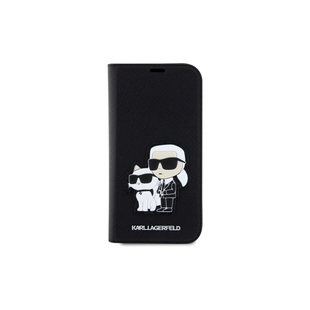 Etui Karl Lagerfeld KLBKP14LSANKCPK Apple iPhone 14 Pro bookcase czarny/black Saffiano Karl & Choupette