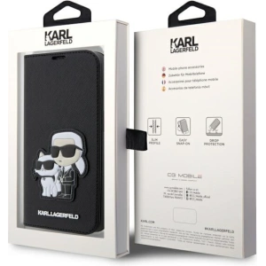 Kup Etui Karl Lagerfeld KLBKP14LSANKCPK Apple iPhone 14 Pro bookcase czarny/black Saffiano Karl & Choupette - KLD1530 - {ean13} - Sklep Home Screen