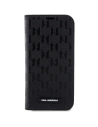 Kup Karl Lagerfeld Apple Tasche KLBKP14SSAKLHPK iPhone 14 bookcase schwarz/schwarz Saffiano Monogram - KLD1531 - {ean13} - Sklep Home Screen