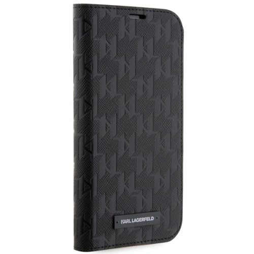 Kup Karl Lagerfeld Apple Tasche KLBKP14SSAKLHPK iPhone 14 bookcase schwarz/schwarz Saffiano Monogram - KLD1531 - {ean13} - Sklep Home Screen
