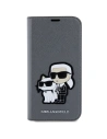 Buy Karl Lagerfeld KLBKP14SSANKCPG Apple iPhone 14 bookcase silver Saffiano Karl & Choupette - KLD1532 - {ean13} - Home Screen Store Europe