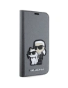 Buy Karl Lagerfeld KLBKP14SSANKCPG Apple iPhone 14 bookcase silver Saffiano Karl & Choupette - KLD1532 - {ean13} - Home Screen Store Europe