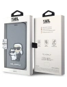 Buy Karl Lagerfeld KLBKP14SSANKCPG Apple iPhone 14 bookcase silver Saffiano Karl & Choupette - KLD1532 - {ean13} - Home Screen Store Europe
