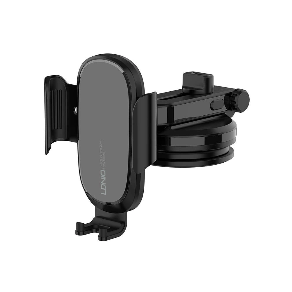 Uchwyt samochodowy z ładowarką bezprzewodową LDNIO MW21-1 15W (czarny)