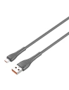 Cablul LDNIO LS671 USB-A/microUSB 1m, 30W (gri)