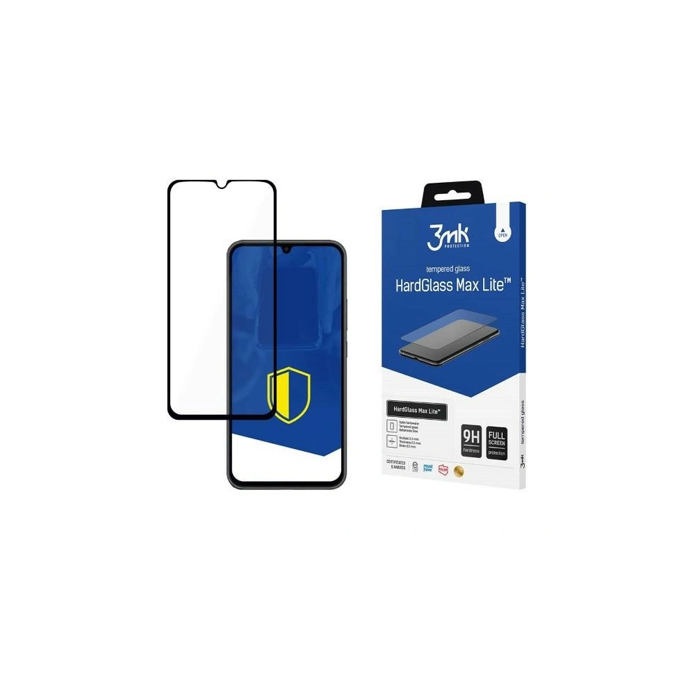 Szkło hartowane 3MK HardGlass Max Lite Samsung Galaxy A34 5G czarne