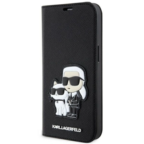 Kup Etui Karl Lagerfeld KLBKP14SSANKCPK Apple iPhone 14 bookcase negru/black Saffiano Karl & Choupette - KLD1533 - {ean13} - Sklep Home Screen
