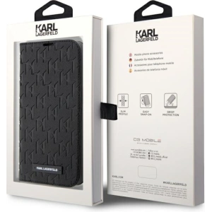 Kup Etui Karl Lagerfeld KLBKP14XSAKLHPK Apple iPhone 14 Pro Max bookcase czarny/black Saffiano Monogram - KLD1535 - {ean13} - Sklep Home Screen