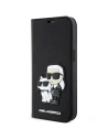 Etui Karl Lagerfeld KLBKP14XSANKCPK Apple iPhone 14 Pro Max knižní pouzdro černé/black Saffiano Karl & Choupette
