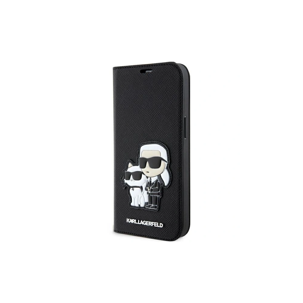 Etui Karl Lagerfeld KLBKP14XSANKCPK Apple iPhone 14 Pro Max bookcase czarny/black Saffiano Karl & Choupette