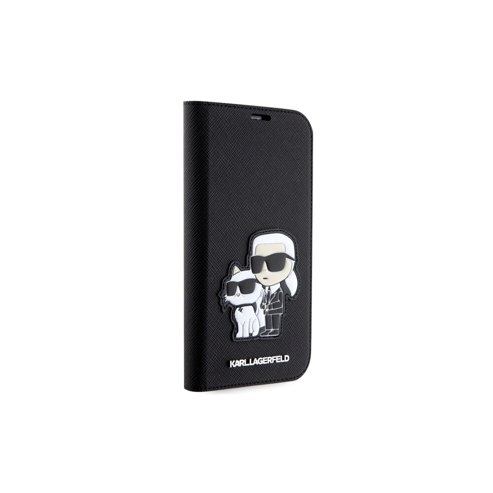 Etui Karl Lagerfeld KLBKP14XSANKCPK Apple iPhone 14 Pro Max bookcase czarny/black Saffiano Karl & Choupette