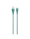 Kabel LDNIO LS611 USB-A/microUSB 1m, 30W (zielony)