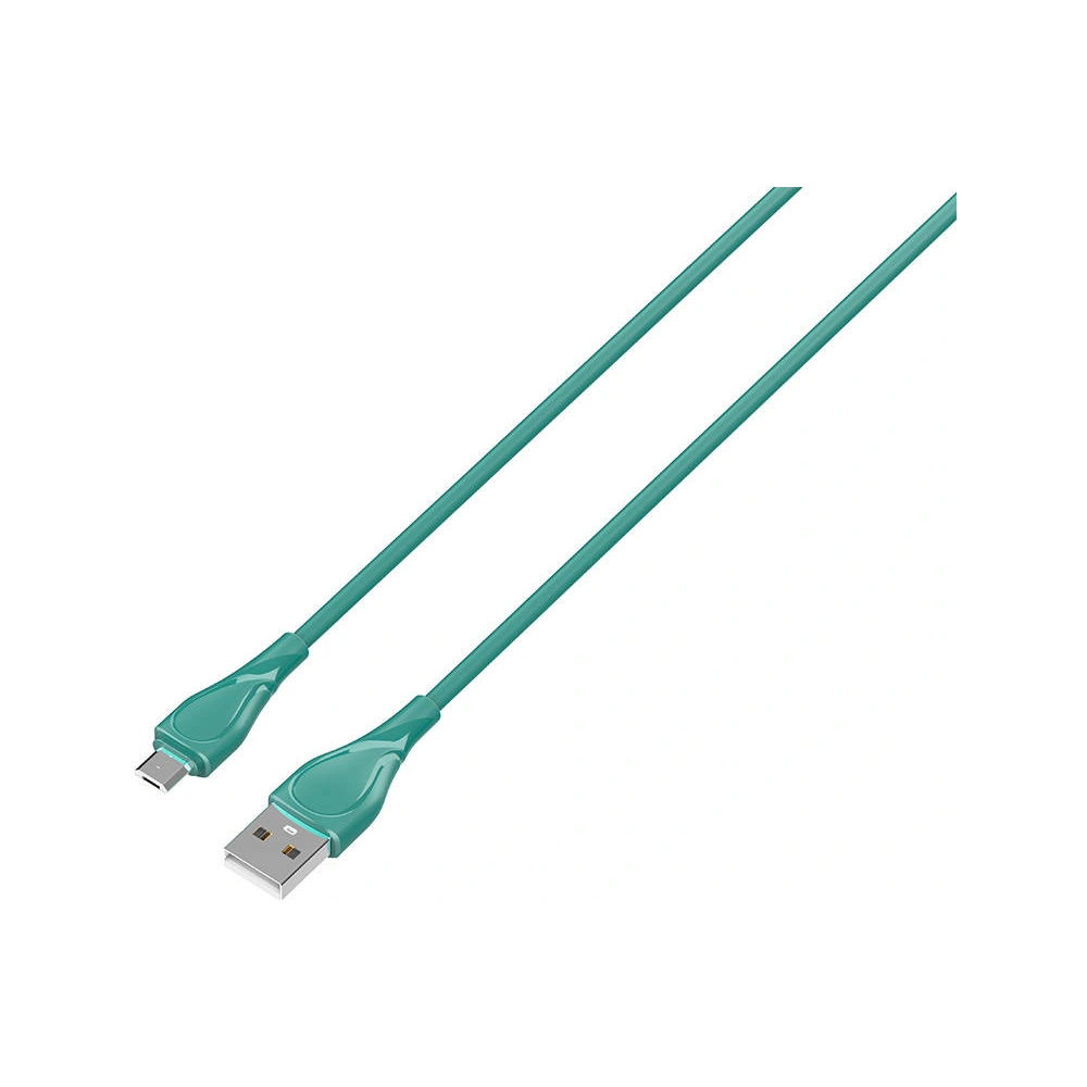 Kabel LDNIO LS611 USB-A/microUSB 1m, 30W (zielony)
