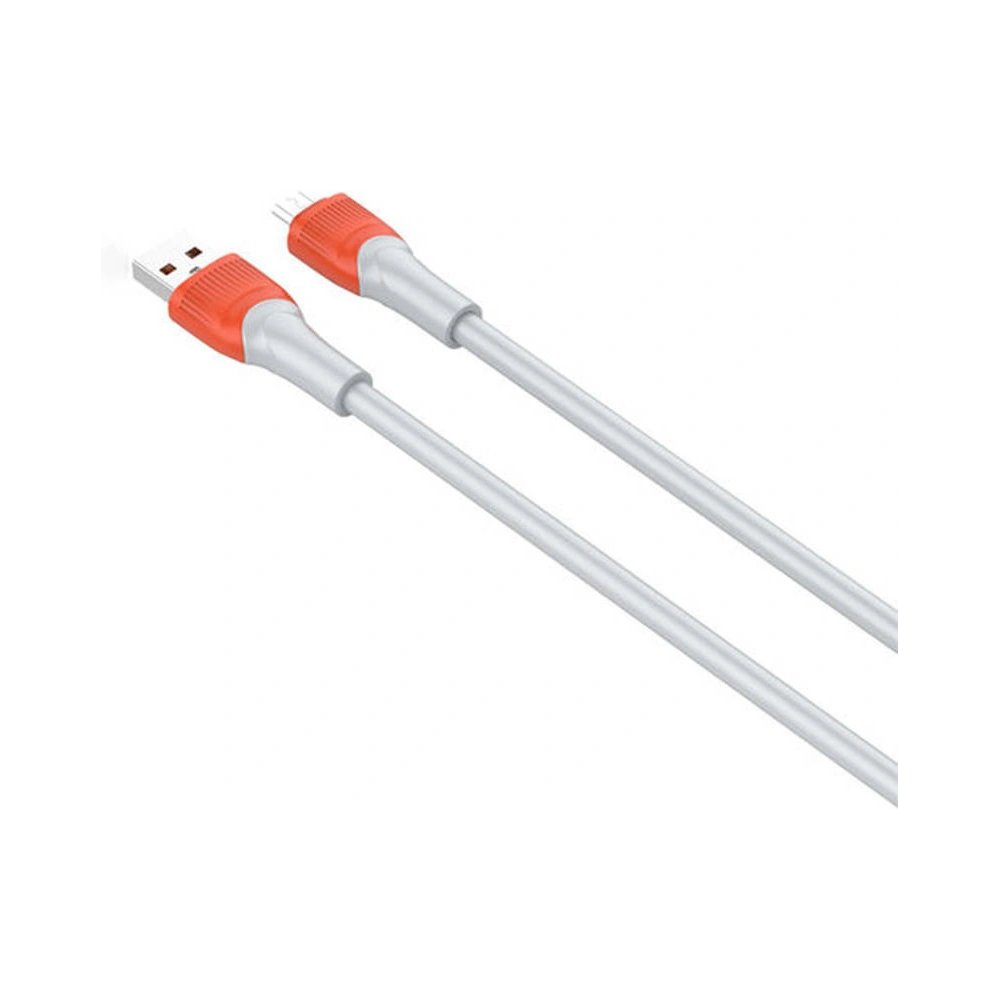 Kabel LDNIO LS604 USB-A/microUSB 4m, 30W (pomarańczowy)