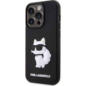 Kup Etui Karl Lagerfeld KLHCP14L3DRKHNK Apple iPhone 14 Pro czarny/black hardcase Rubber Choupette 3D - KLD1538 - {ean13} - Sklep Home Screen