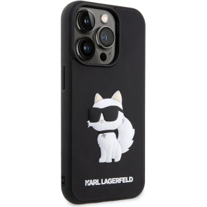 Kup Etui Karl Lagerfeld KLHCP14L3DRKHNK Apple iPhone 14 Pro czarny/black hardcase Rubber Choupette 3D - KLD1538 - {ean13} - Sklep Home Screen