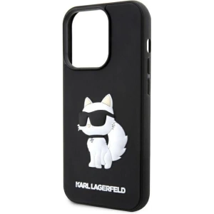 Kup Etui Karl Lagerfeld KLHCP14L3DRKHNK Apple iPhone 14 Pro czarny/black hardcase Rubber Choupette 3D - KLD1538 - {ean13} - Sklep Home Screen