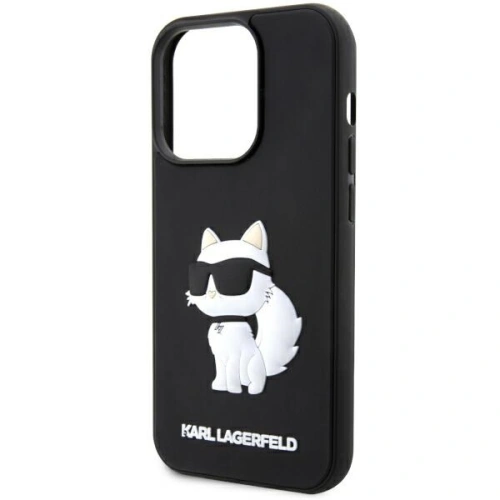 Kup Etui Karl Lagerfeld KLHCP14L3DRKHNK Apple iPhone 14 Pro czarny/black hardcase Rubber Choupette 3D - KLD1538 - {ean13} - Sklep Home Screen