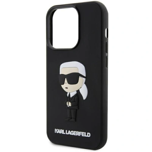 Kup Etui Karl Lagerfeld KLHCP14L3DRKINK Apple iPhone 14 Pro fekete/black hardcase Rubber Ikonik 3D - KLD1539 - {ean13} - Sklep Home Screen