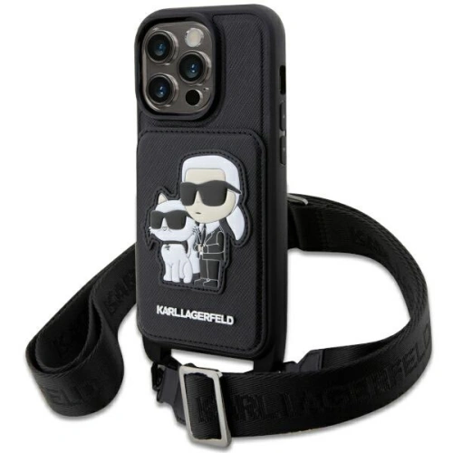 Kup Etui Karl Lagerfeld KLHCP14LCSAKCPMK Apple iPhone 14 Pro hardcase černý/black Crossbody Saffiano Karl & Choupette - KLD1540 - {ean13} - Sklep Home Screen