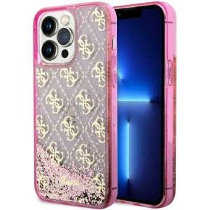 Kup Etui Guess GUHCP14XLC4PSGP Apple iPhone 14 Pro Max růžový/pink hardcase Liquid Glitter 4G Transculent - GUE2460 - {ean13} - Sklep Home Screen