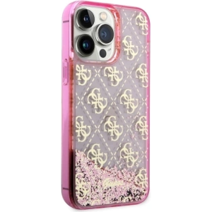 Kup Etui Guess GUHCP14XLC4PSGP Apple iPhone 14 Pro Max růžový/pink hardcase Liquid Glitter 4G Transculent - GUE2460 - {ean13} - Sklep Home Screen