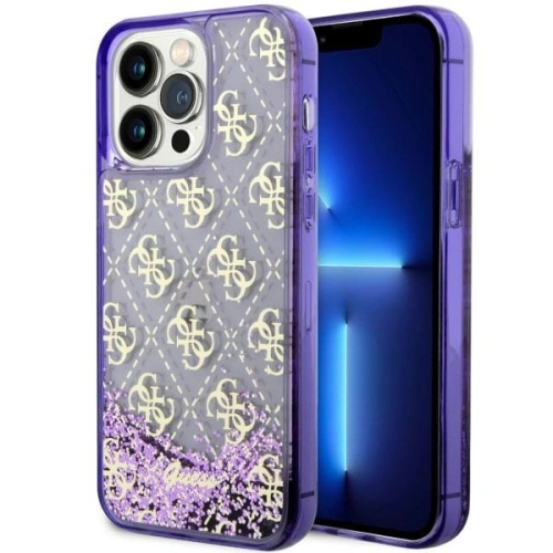 Kup Etui Guess GUHCP14XLC4PSGU Apple iPhone 14 Pro Max purpurový/purple hardcase Liquid Glitter 4G Transculent - GUE2461 - {ean13} - Sklep Home Screen