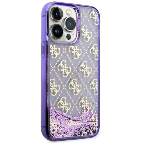 Kup Guess Apple Tasche GUHCP14XLC4PSGU iPhone 14 Pro Max lila/violett Hardcase Liquid Glitter 4G Transculent - GUE2461 - {ean13} - Sklep Home Screen