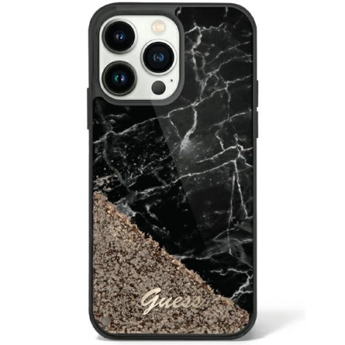 Kup Etui Guess GUHCP14XLCSGSGK Apple iPhone 14 Pro Max fekete/black hardcase Liquid Glitter Marble - GUE2463 - {ean13} - Sklep Home Screen