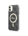 Etui Guess GUHMN61H4STK Apple iPhone 11 fekete/black hardcase 4G MagSafe
