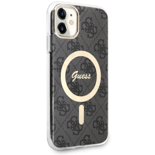 Kup Etui Guess GUHMN61H4STK Apple iPhone 11 czarny/black hardcase 4G MagSafe - GUE2464 - {ean13} - Sklep Home Screen