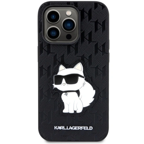 Kup Karl Lagerfeld Apple Tasche KLHCP14LSAKHPCK iPhone 14 Pro schwarz/schwarz Saffiano Monogram Choupette - KLD1543 - {ean13} - Sklep Home Screen
