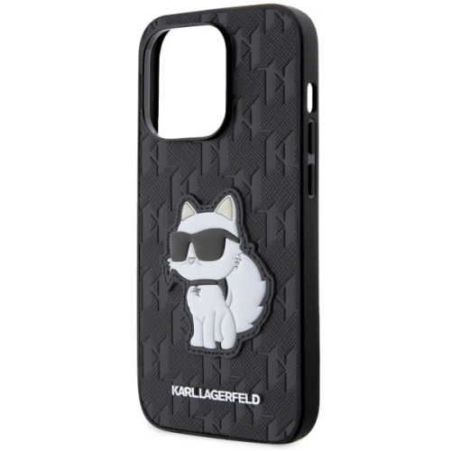 Kup Karl Lagerfeld Apple Tasche KLHCP14LSAKHPCK iPhone 14 Pro schwarz/schwarz Saffiano Monogram Choupette - KLD1543 - {ean13} - Sklep Home Screen