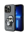 Etui Karl Lagerfeld KLHCP14LSANKCPG Apple iPhone 14 Pro hardcase srebrny/silver Saffiano Karl & Choupette
