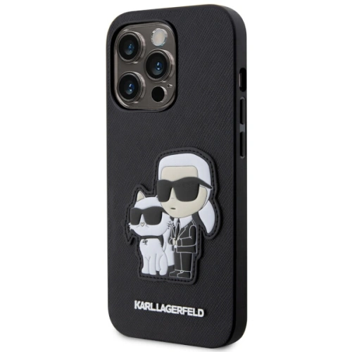 Kup Etui Karl Lagerfeld KLHCP14LSANKCPK Apple iPhone 14 Pro hardcase negru/black Saffiano Karl & Choupette - KLD1545 - {ean13} - Sklep Home Screen