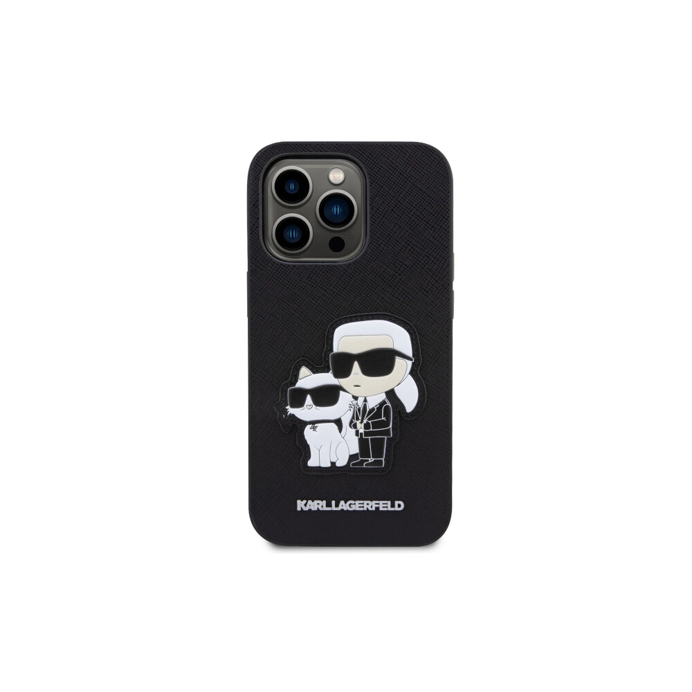 Etui Karl Lagerfeld KLHCP14LSANKCPK Apple iPhone 14 Pro hardcase czarny/black Saffiano Karl & Choupette