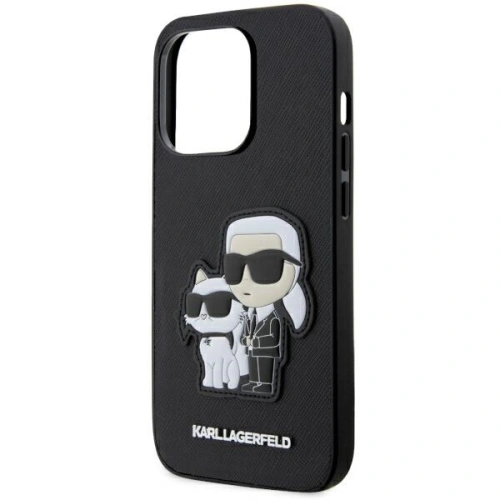 Kup Etui Karl Lagerfeld KLHCP14LSANKCPK Apple iPhone 14 Pro hardcase negru/black Saffiano Karl & Choupette - KLD1545 - {ean13} - Sklep Home Screen