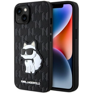 Etui Karl Lagerfeld KLHCP14MSAKHPCK Apple iPhone 14 Plus / 15 Plus czarny/black Saffiano Monogram Choupette