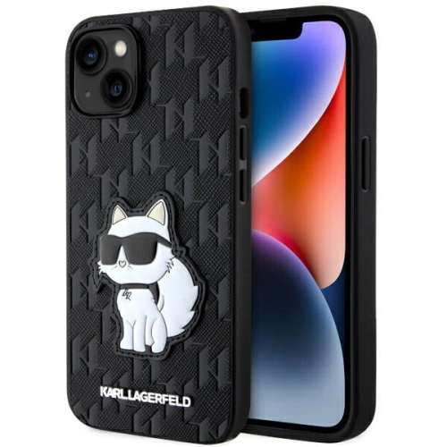 Kup Karl Lagerfeld Apple Tasche KLHCP14MSAKHPCK iPhone 14 Plus / 15 Plus schwarz/schwarz Saffiano Monogram Choupette - KLD1546 - {ean13} - Sklep Home Screen