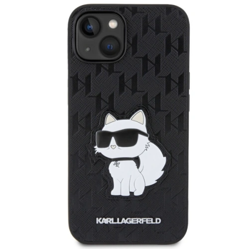 Kup Karl Lagerfeld Apple Tasche KLHCP14MSAKHPCK iPhone 14 Plus / 15 Plus schwarz/schwarz Saffiano Monogram Choupette - KLD1546 - {ean13} - Sklep Home Screen
